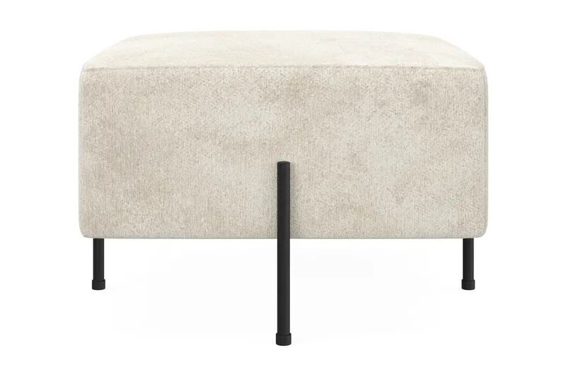 Menard Compact Sittepuff 60 cm Kvadratisk, Hvit