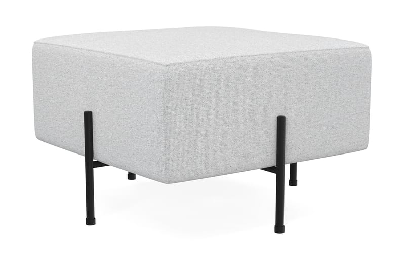 Menard Compact Sittepuff 60 cm Kvadratisk - Lys grå - Møbler - Stoler - Krakk - Puff