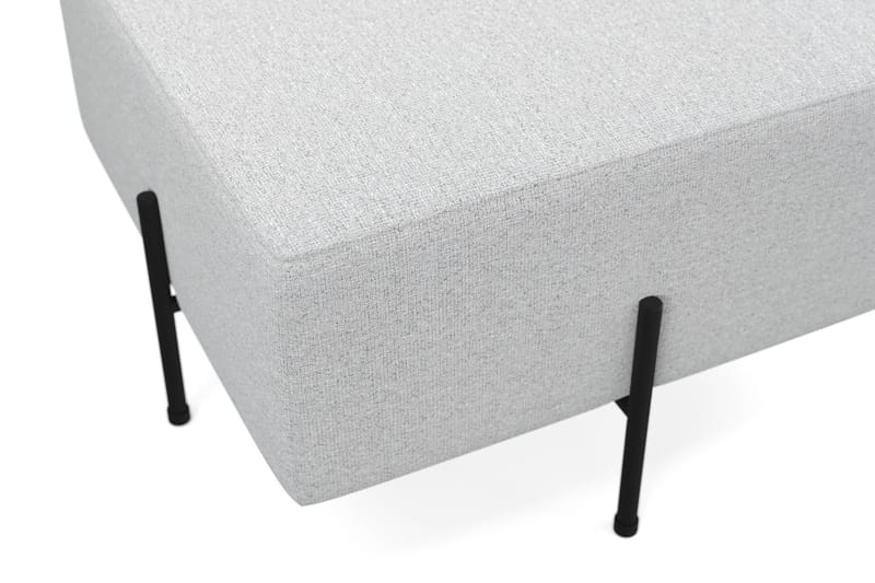Menard Compact Sittepuff 60 cm Kvadratisk - Lys grå - Møbler - Stoler - Krakk - Puff
