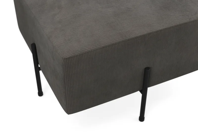 Menard Compact Sittepuff 60 cm Kvadratisk - Mørkegrå - Møbler - Stoler - Krakk - Puff