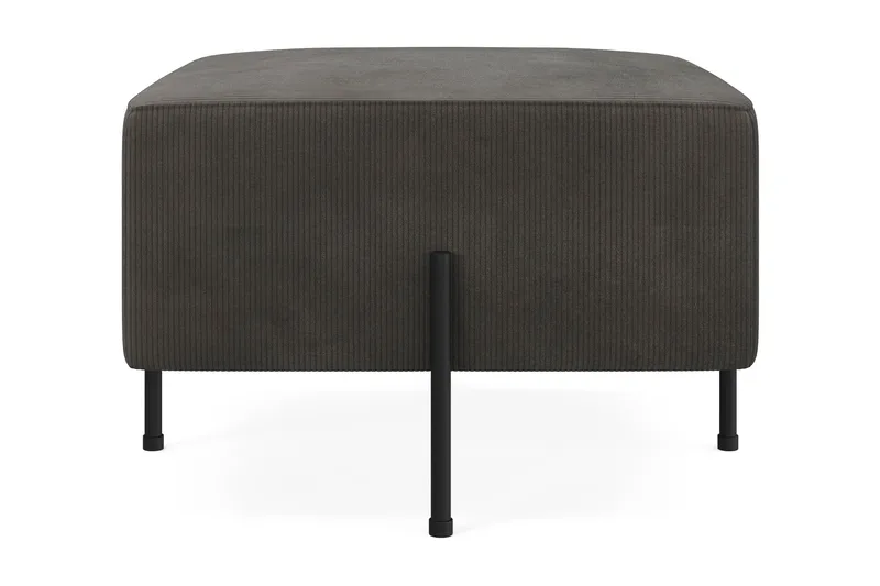 Menard Compact Sittepuff 60 cm Kvadratisk, Mørkegrå