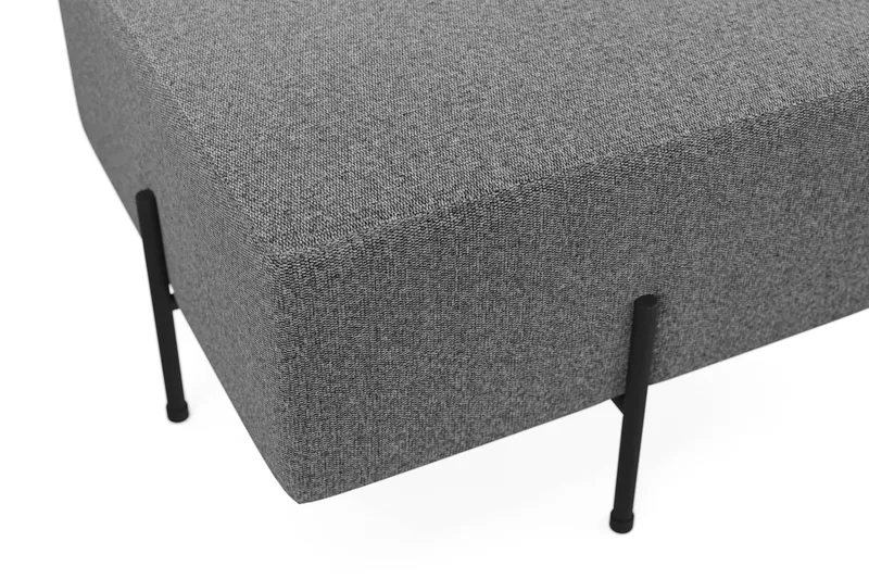 Menard Compact Sittepuff 60 cm Kvadratisk - Mørkegrå - Møbler - Stoler - Krakk - Puff