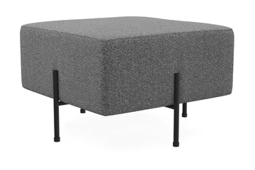 Menard Compact Sittepuff 60 cm Kvadratisk - Mørkegrå - Møbler - Stoler - Krakk - Puff