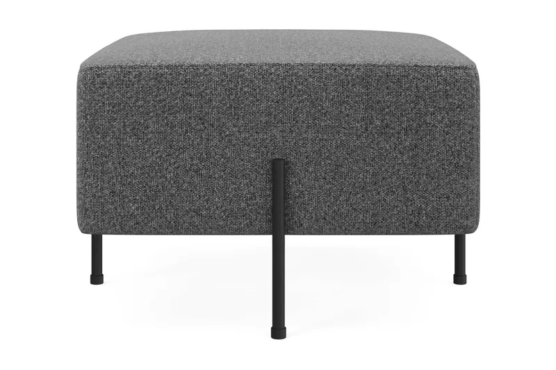 Menard Compact Sittepuff 60 cm Kvadratisk, Mørkegrå