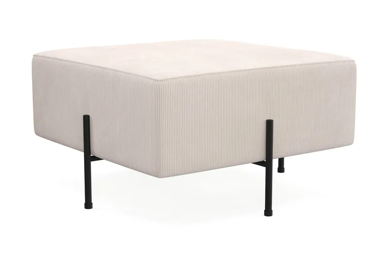 Menard Compact Sittepuff 70 cm Kvadratisk - Beige - Møbler - Stoler - Krakk - Puff