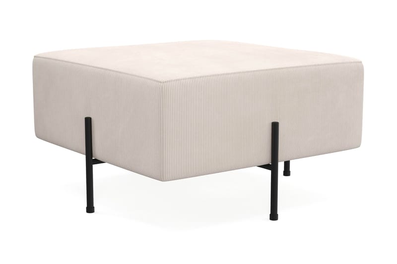 Menard Compact Sittepuff 70 cm Kvadratisk - Beige - Møbler - Stoler - Krakk - Puff