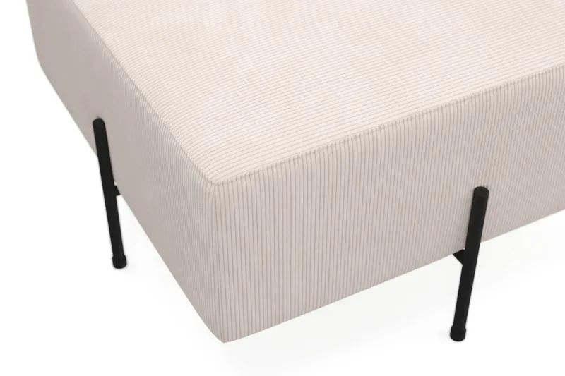 Menard Compact Sittepuff 70 cm Kvadratisk - Beige - Møbler - Stoler - Krakk - Puff