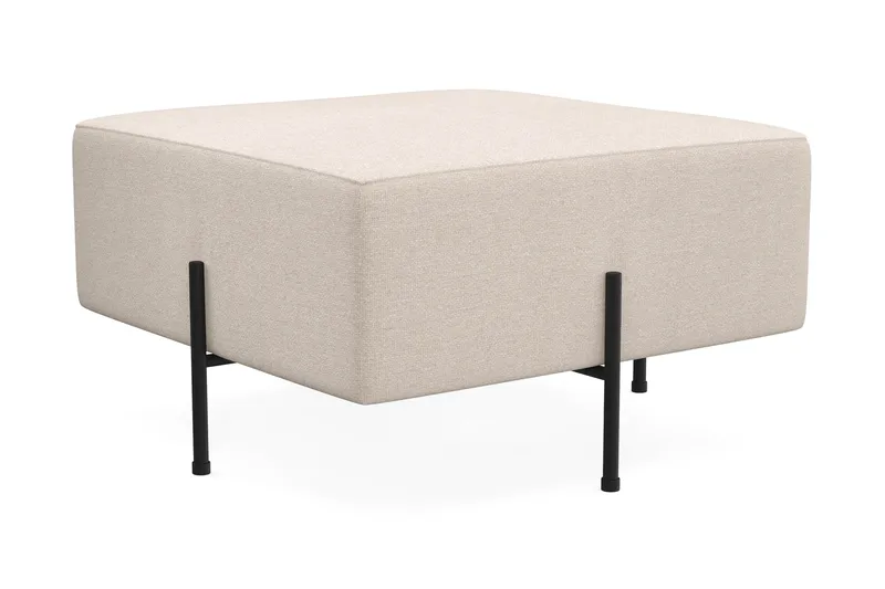 Menard Compact Sittepuff 70 cm Kvadratisk - Beige - Møbler - Stoler - Krakk - Puff
