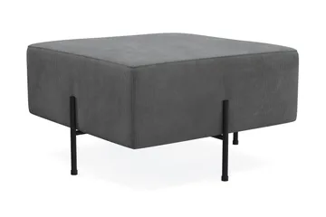 Menard Compact Sittepuff 70 cm Kvadratisk - Grå - Møbler - Stoler - Krakk - Puff