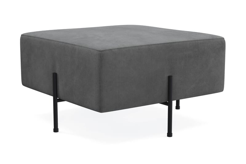 Menard Compact Sittepuff 70 cm Kvadratisk - Grå - Møbler - Stoler - Krakk - Puff