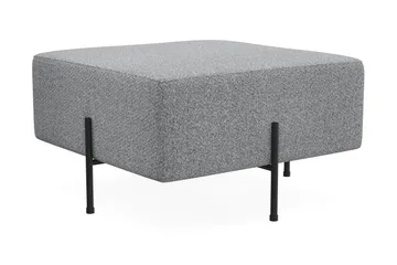 Menard Compact Sittepuff 70 cm Kvadratisk - Grå - Møbler - Stoler - Krakk - Puff