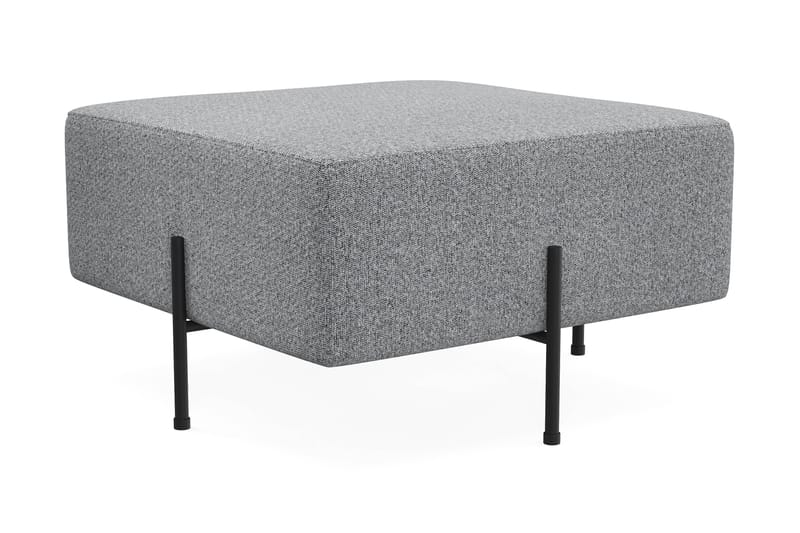 Menard Compact Sittepuff 70 cm Kvadratisk - Grå - Møbler - Stoler - Krakk - Puff