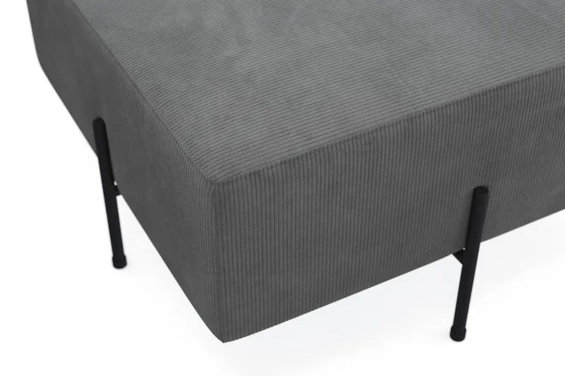 Menard Compact Sittepuff 70 cm Kvadratisk - Grå - Møbler - Stoler - Krakk - Puff