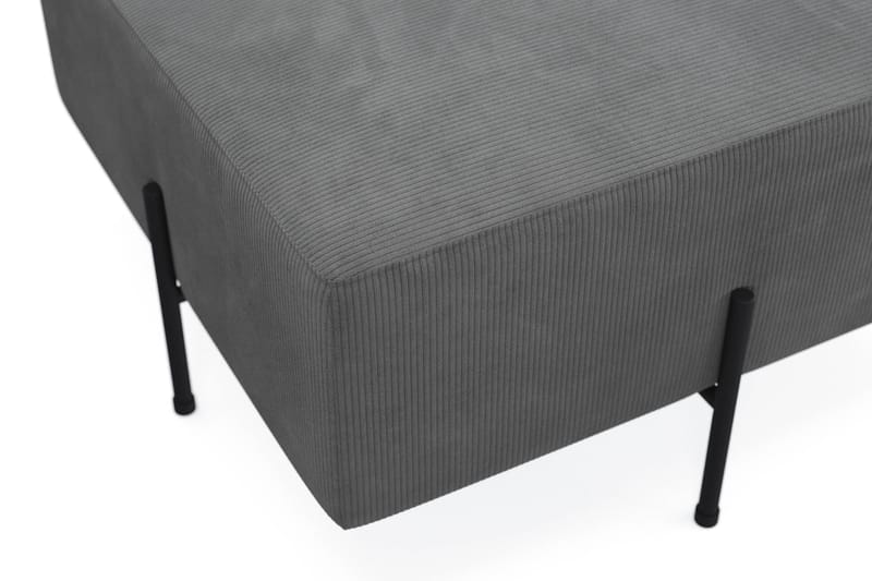 Menard Compact Sittepuff 70 cm Kvadratisk - Grå - Møbler - Stoler - Krakk - Puff