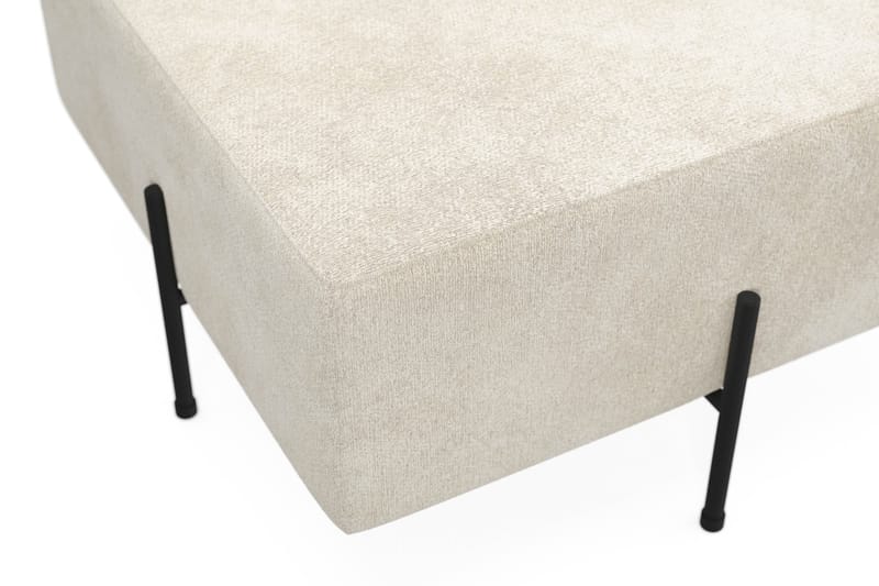 Menard Compact Sittepuff 70 cm Kvadratisk - Hvit - Møbler - Stoler - Krakk - Puff