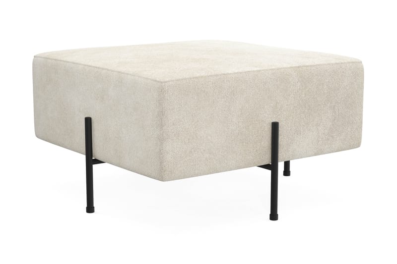 Menard Compact Sittepuff 70 cm Kvadratisk - Hvit - Møbler - Stoler - Krakk - Puff