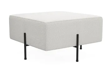 Menard Compact Sittepuff 70 cm Kvadratisk - Hvit - Møbler - Stoler - Krakk - Puff