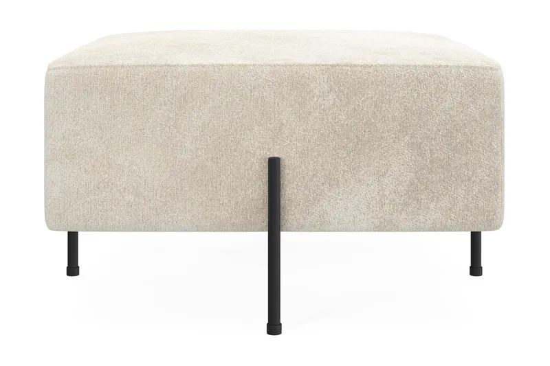 Menard Compact Sittepuff 70 cm Kvadratisk - Hvit - Møbler - Stoler - Krakk - Puff