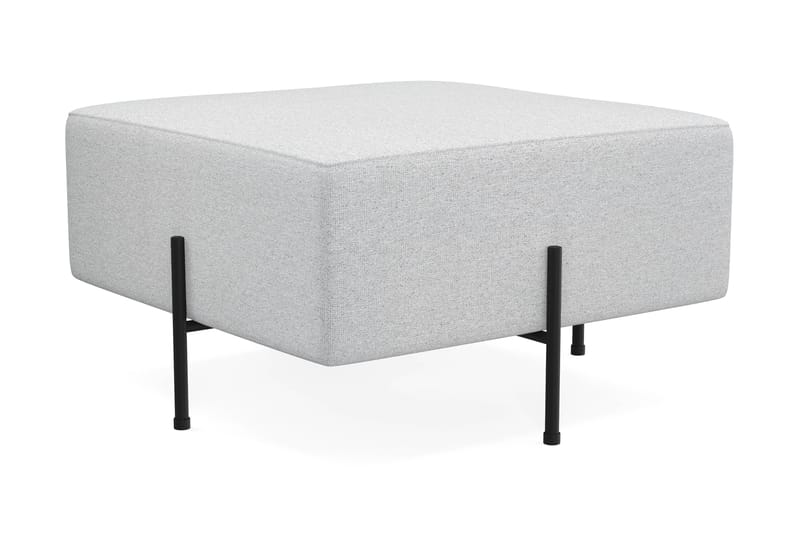Menard Compact Sittepuff 70 cm Kvadratisk - Lys grå - Møbler - Stoler - Krakk - Puff