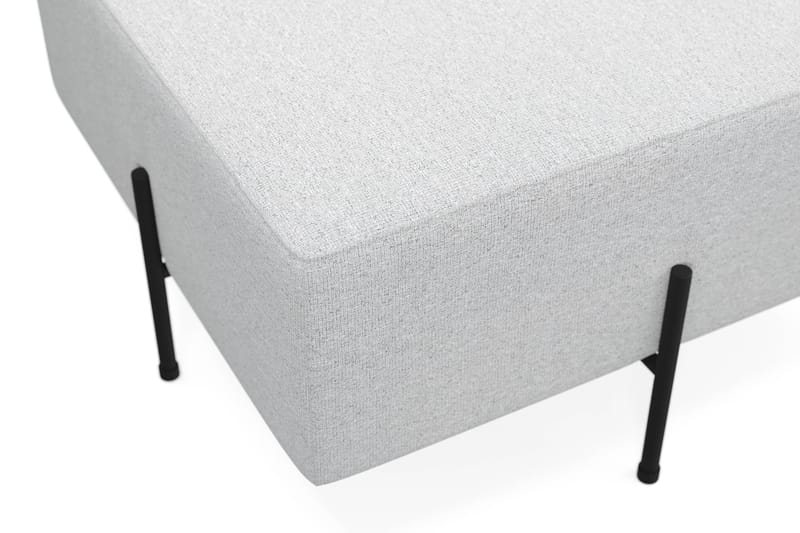 Menard Compact Sittepuff 70 cm Kvadratisk - Lys grå - Møbler - Stoler - Krakk - Puff
