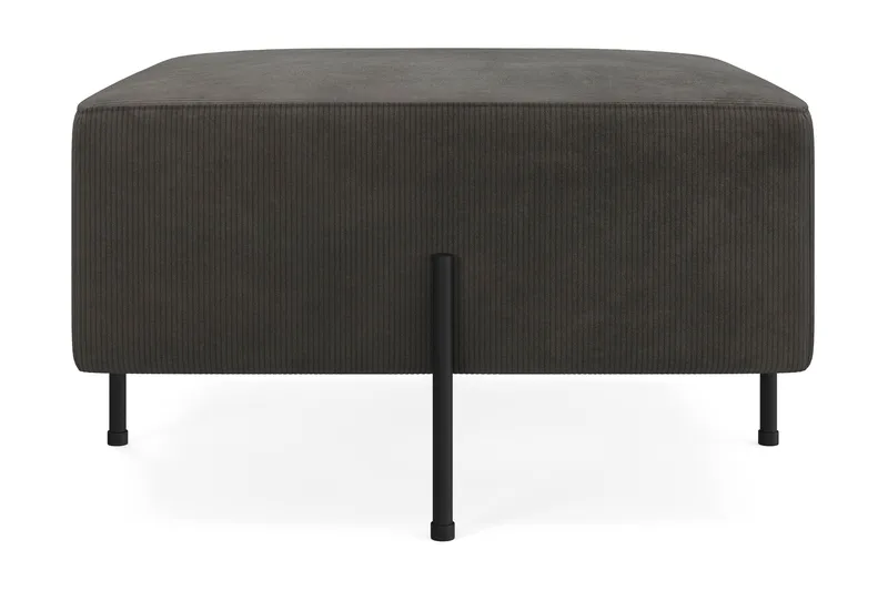 Menard Compact Sittepuff 70 cm Kvadratisk, Mørkegrå