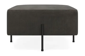 Menard Compact Sittepuff 70 cm Kvadratisk - Mørkegrå - Møbler - Stoler - Krakk - Puff