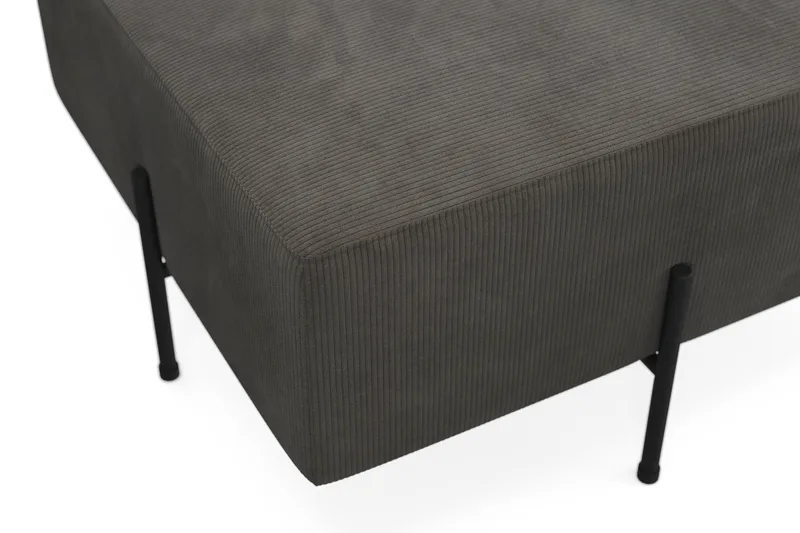 Menard Compact Sittepuff 70 cm Kvadratisk - Mørkegrå - Møbler - Stoler - Krakk - Puff