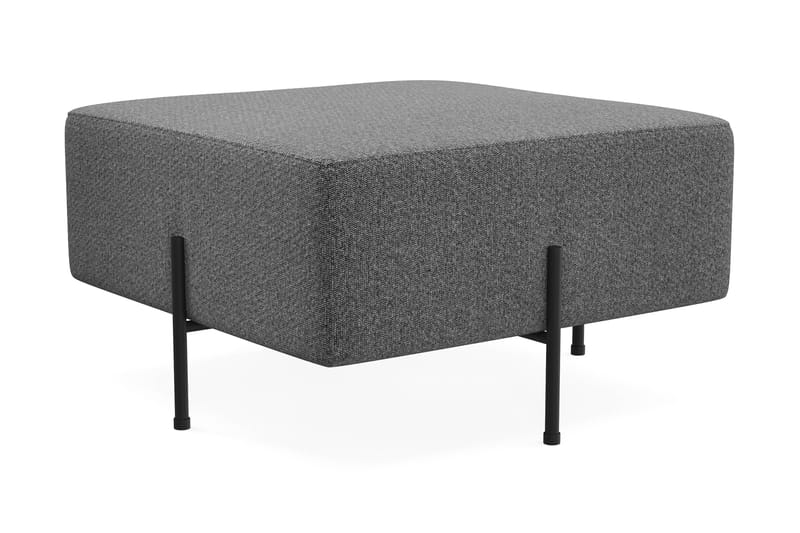 Menard Compact Sittepuff 70 cm Kvadratisk - Mørkegrå - Møbler - Stoler - Krakk - Puff