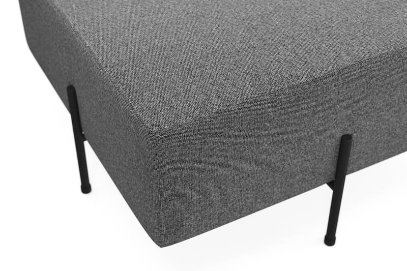 Menard Compact Sittepuff 70 cm Kvadratisk - Mørkegrå - Møbler - Stoler - Krakk - Puff