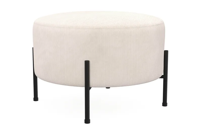 Menard Compact Sittepuff Rund 60 cm - Beige - Møbler - Stoler - Krakk - Puff