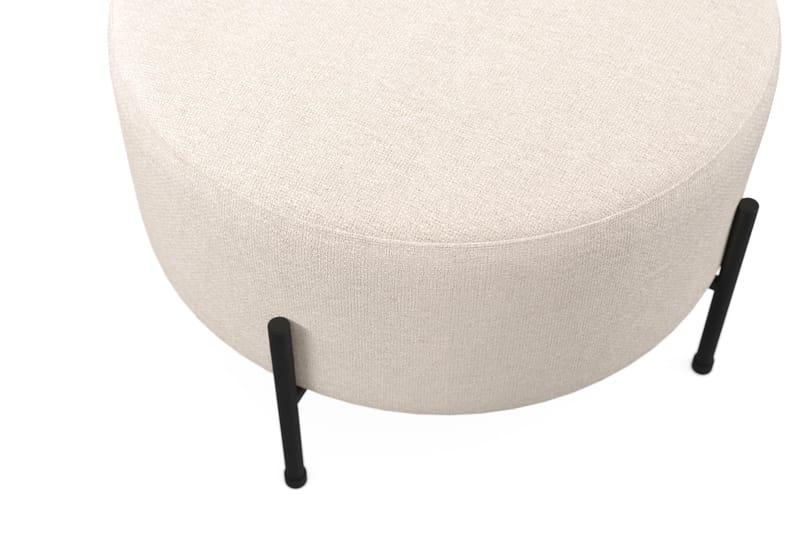 Menard Compact Sittepuff Rund 60 cm - Beige - Møbler - Stoler - Krakk - Puff