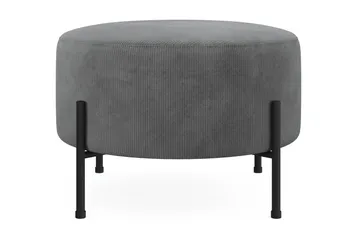 Menard Compact Sittepuff Rund 60 cm - Grå - Møbler - Stoler - Krakk - Puff