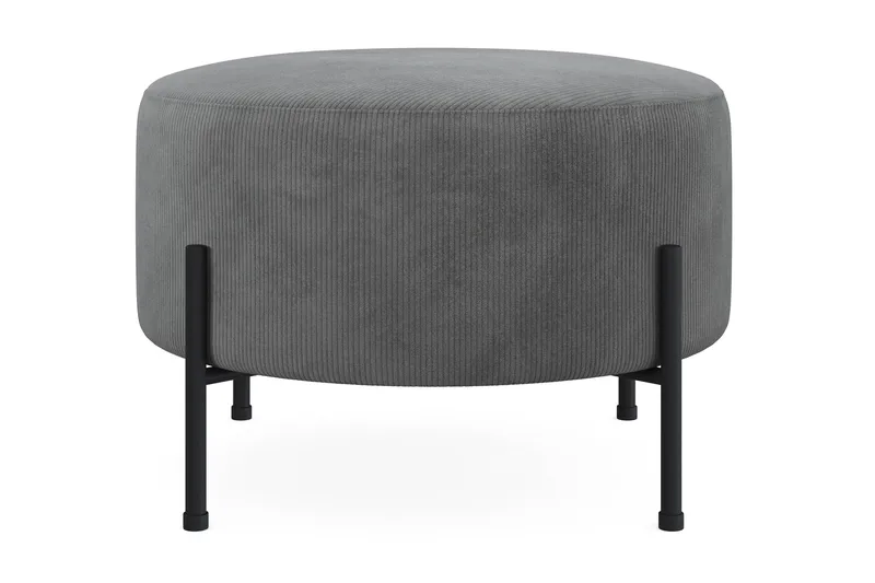 Menard Compact Sittepuff Rund 60 cm - Grå - Møbler - Stoler - Krakk - Puff