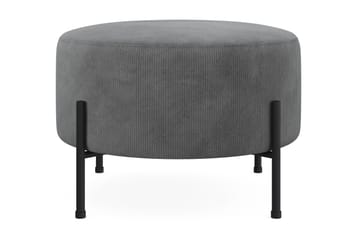 Menard Compact Sittepuff Rund 60 cm - Grå - Møbler - Stoler - Krakk - Puff