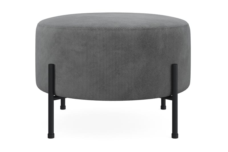 Menard Compact Sittepuff Rund 60 cm - Grå - Møbler - Stoler - Krakk - Puff