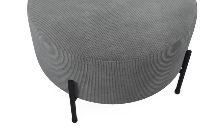 Menard Compact Sittepuff Rund 60 cm - Grå - Møbler - Stoler - Krakk - Puff