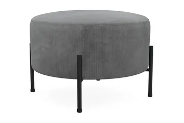Menard Compact Sittepuff Rund 60 cm - Grå - Møbler - Stoler - Krakk - Puff