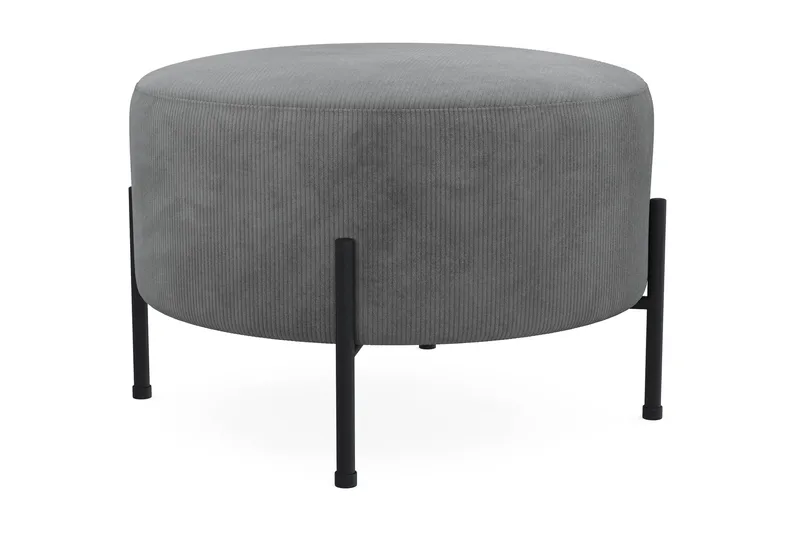Menard Compact Sittepuff Rund 60 cm - Grå - Møbler - Stoler - Krakk - Puff
