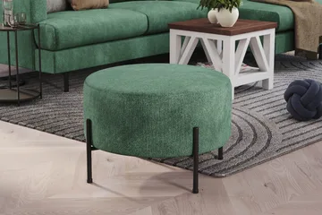 Menard Compact Sittepuff Rund 60 cm - Grønn - Møbler - Stoler - Krakk - Puff