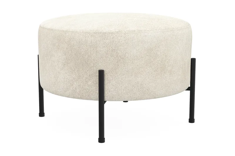 Menard Compact Sittepuff Rund 60 cm - Hvit - Møbler - Stoler - Krakk - Puff