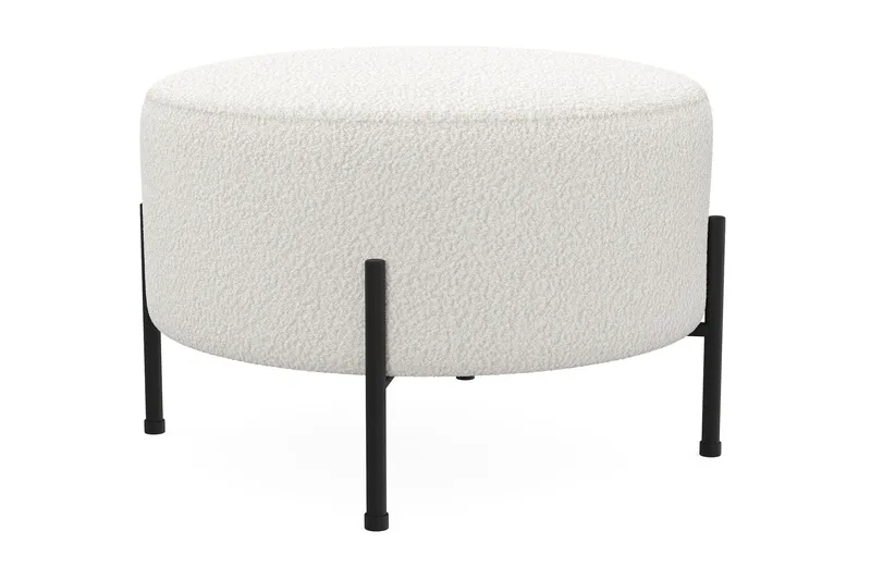 Menard Compact Sittepuff Rund 60 cm - Hvit - Møbler - Stoler - Krakk - Puff