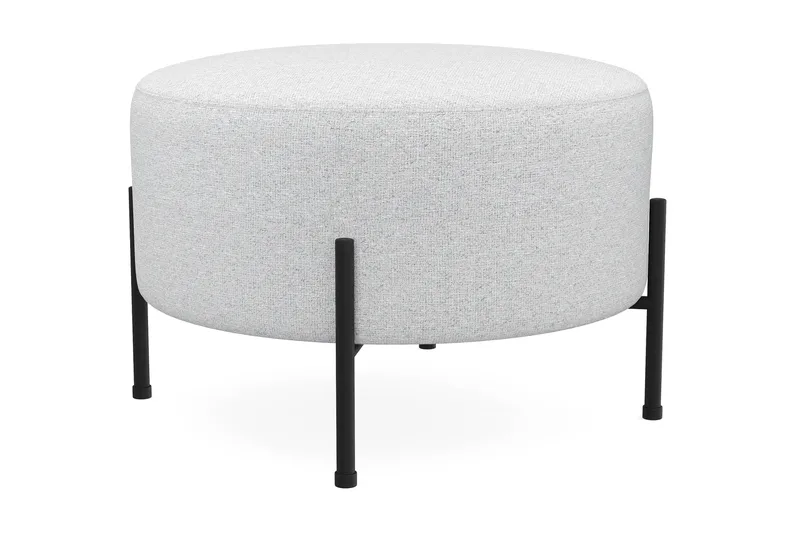 Menard Compact Sittepuff Rund 60 cm - Lys grå - Møbler - Stoler - Krakk - Puff