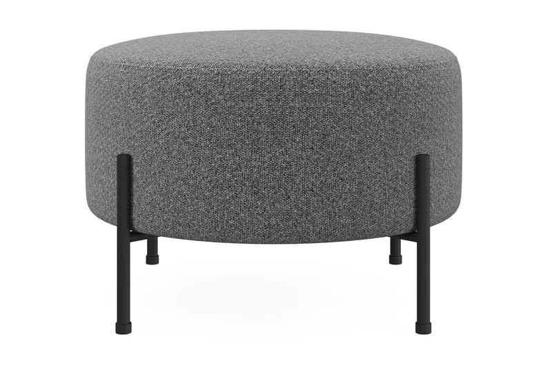 Menard Compact Sittepuff Rund 60 cm, Mørkegrå