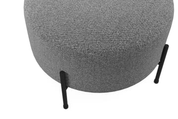 Menard Compact Sittepuff Rund 60 cm - Mørkegrå - Møbler - Stoler - Krakk - Puff