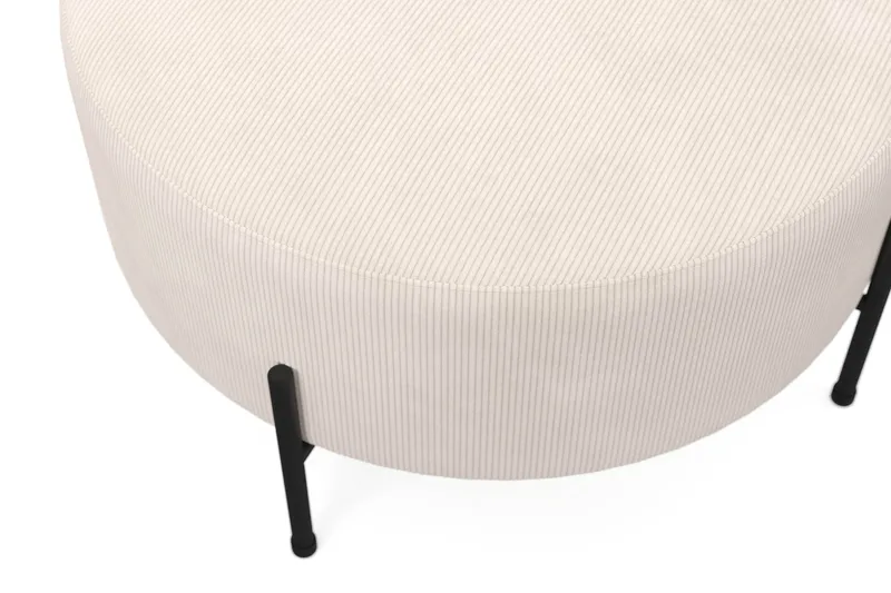 Menard Compact Sittepuff Rund 70 cm - Beige - Møbler - Stoler - Krakk - Puff