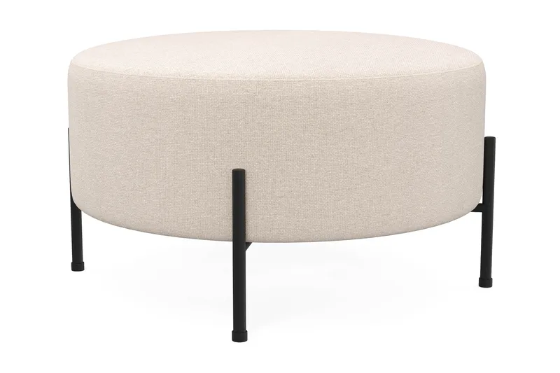 Menard Compact Sittepuff Rund 70 cm - Beige - Møbler - Stoler - Krakk - Puff