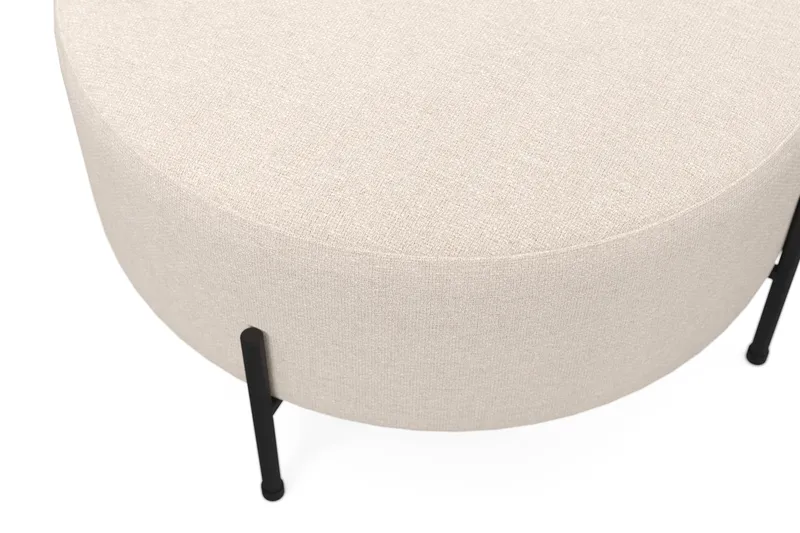 Menard Compact Sittepuff Rund 70 cm - Beige - Møbler - Stoler - Krakk - Puff