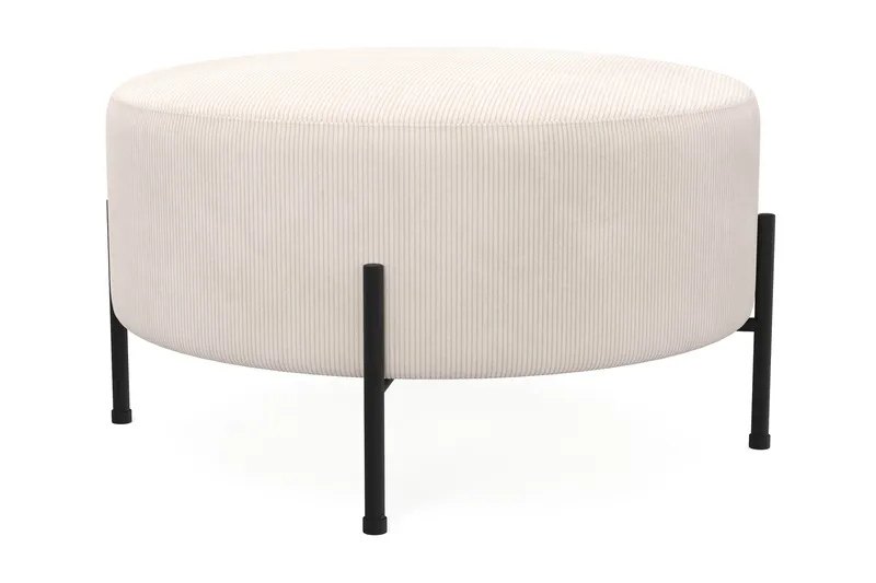 Menard Compact Sittepuff Rund 70 cm - Beige - Møbler - Stoler - Krakk - Puff