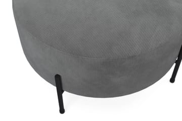 Menard Compact Sittepuff Rund 70 cm - Grå - Møbler - Stoler - Krakk - Puff