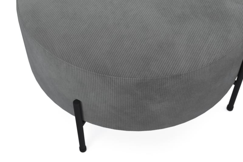 Menard Compact Sittepuff Rund 70 cm - Grå - Møbler - Stoler - Krakk - Puff